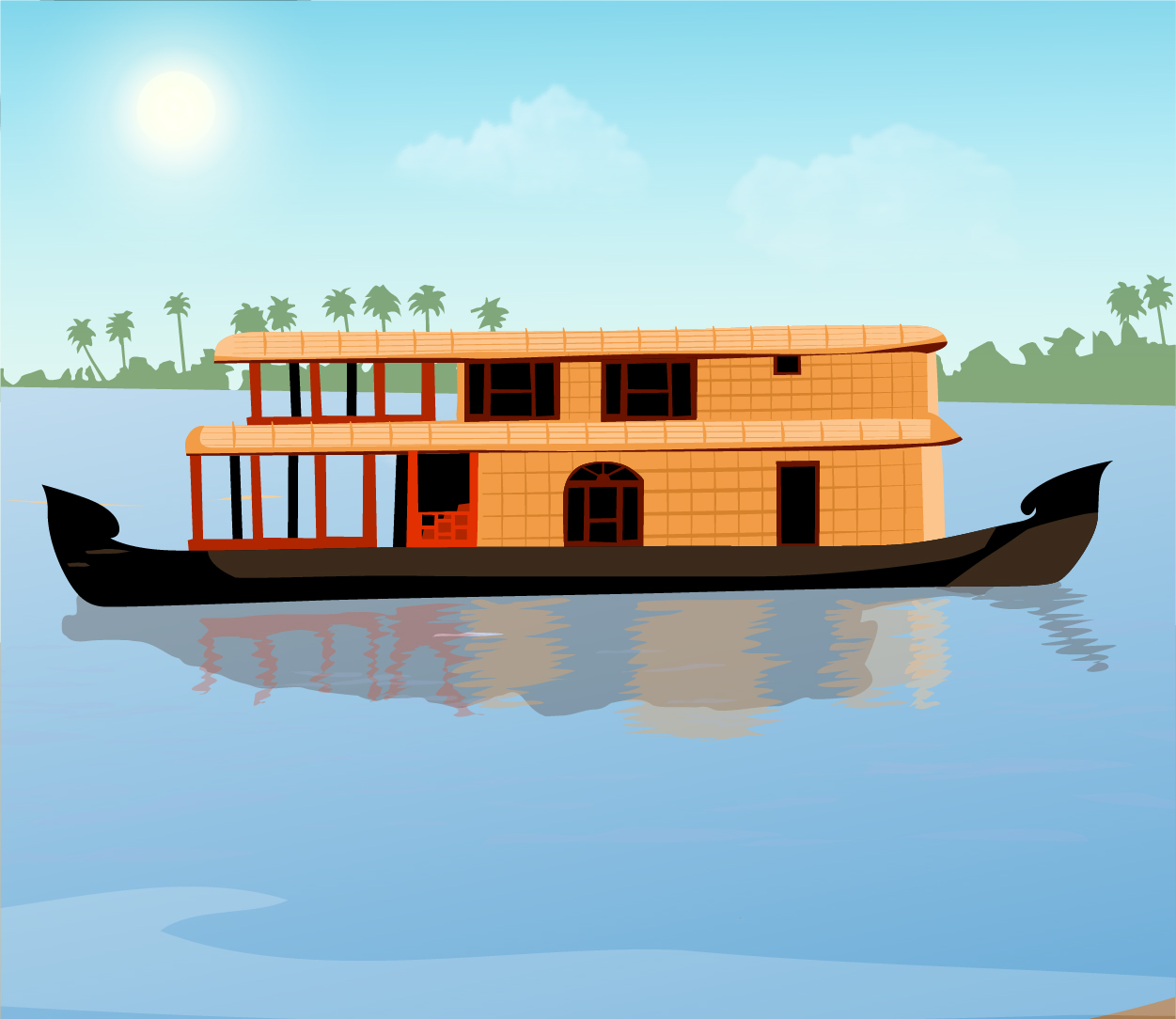 Boat House with Rudder