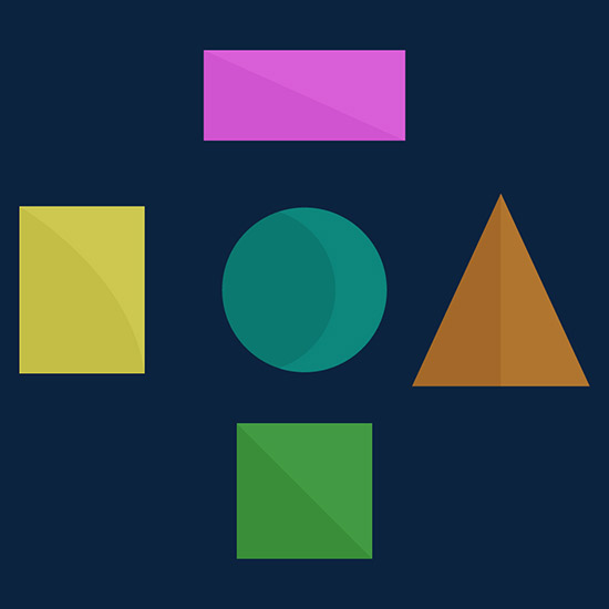 Area of 2-D shapes