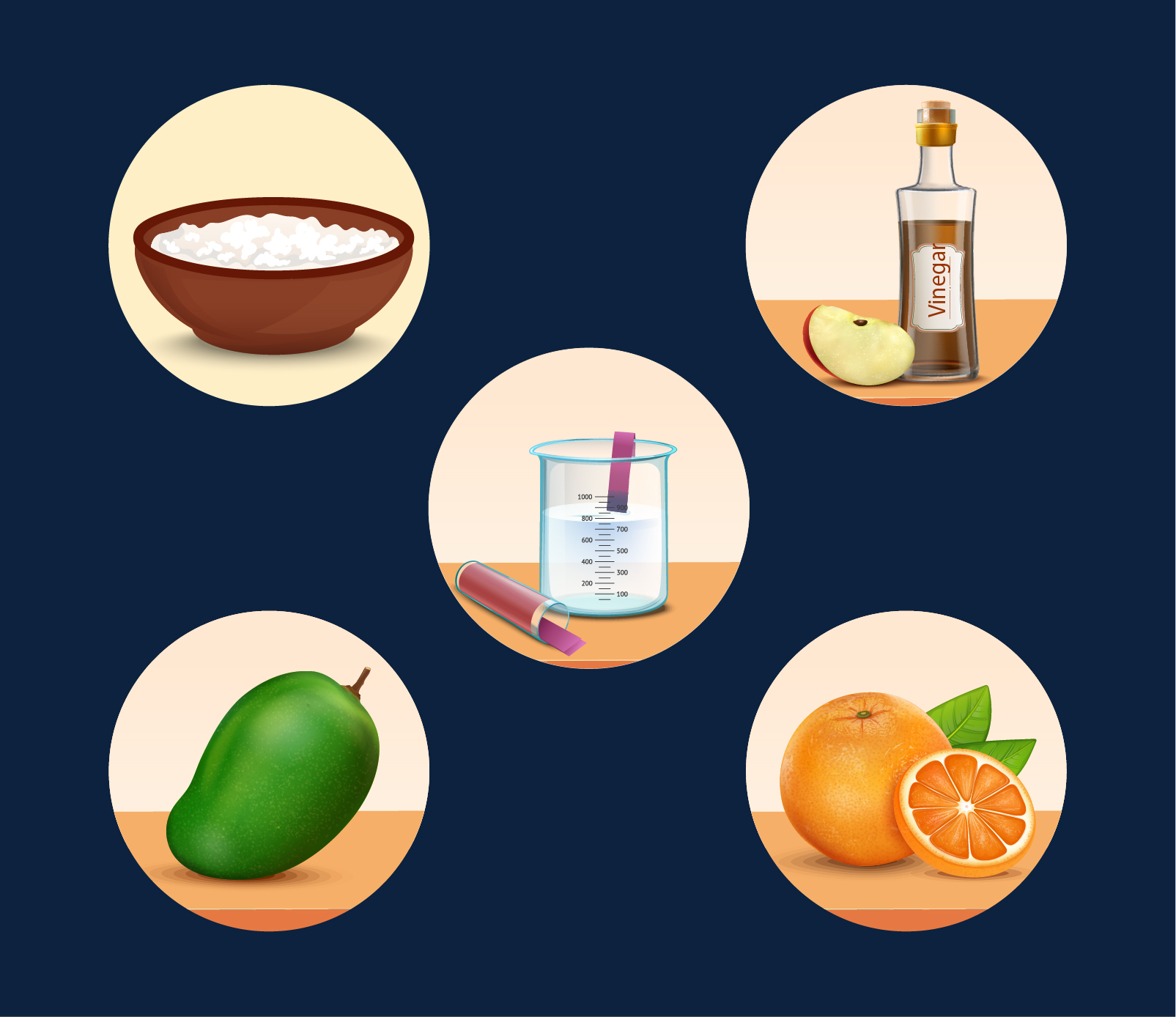 Acids in Food Items